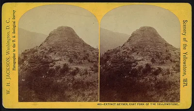 Extinct Geyser, East Fork of the Yellowstone, 1871