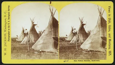 Nez Perce Indians, Montana, 1871