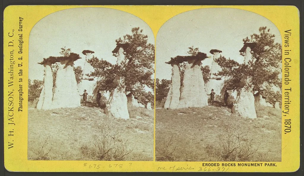 Eroded rocks monument park, 1870