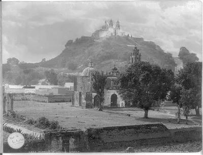 Pyramid of Cholula, Mexico, 1885