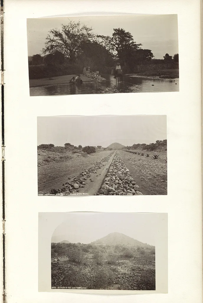 The Pathway of the Dead and Pyramid of the Moon Pyramids of San Juan…, Mexico, San Juan Teotihuacán, 1883