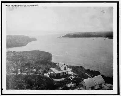 Jupiter Inlet from the lighthouse, Fla, Florida, 1880