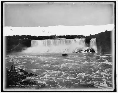 American Falls from Canada, New York (State), 1880