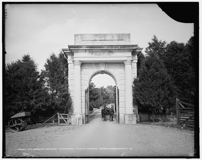 Vicksburg National Cemetery, the entrance, Mississippi, 1880