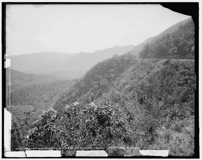 Panorama from the mouth of Temasopa [sic] Canon, Mexico, Tamasopo River, 1880