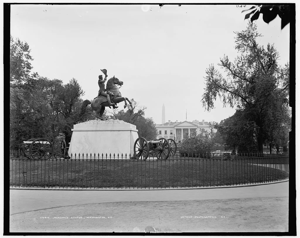 Jackson's statue, [Lafayette Square], Washington, D.C, District Of Columbia, 1880