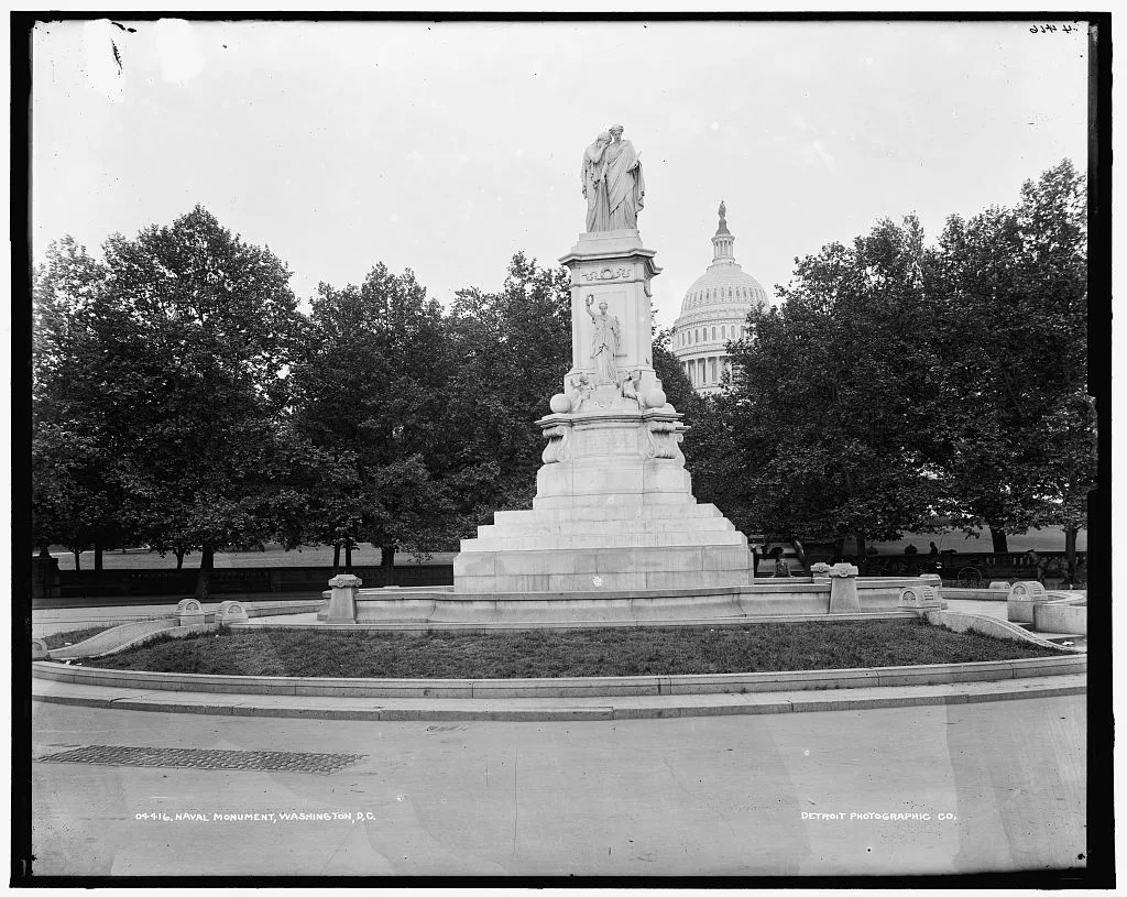 Naval monument, Washington, D.C, District Of Columbia, 1880