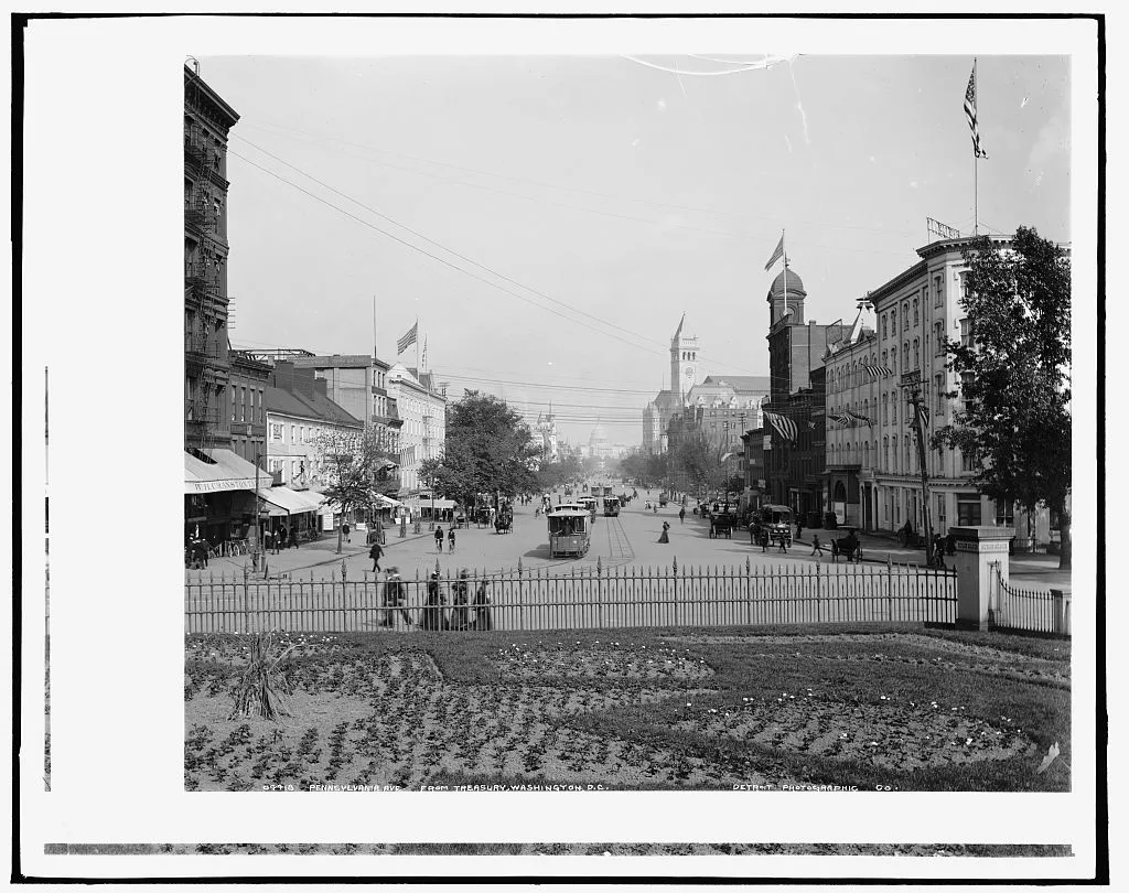 Pennsylvania Ave. from Treasury, Washington, D.C, District Of Columbia, 1897