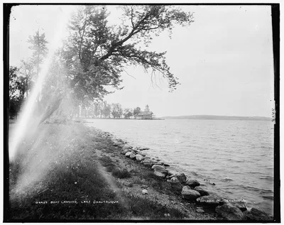Boat landing, Lake Chautauqua, New York (State), 1880