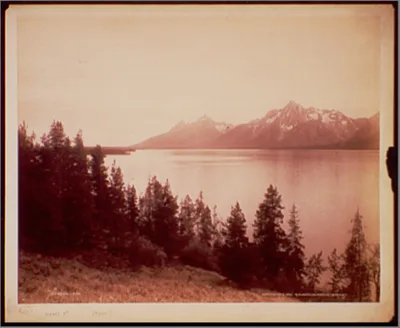 Photograph from 1892: Jackson Lake