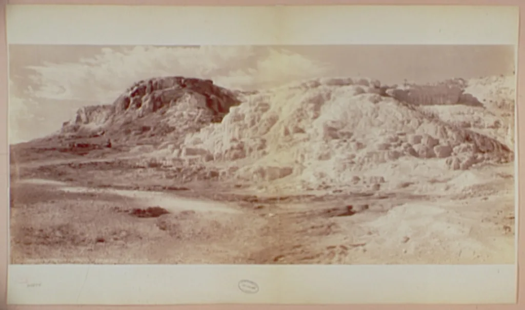 Minerva & Jupiter Terraces, Mammoth Hot Springs, Wyoming, 1892