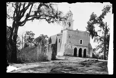Chapel on Sacramonte [i.e. Sacro Monte, near Amecameca], Mexico, Amecameca De Juarez, 1880