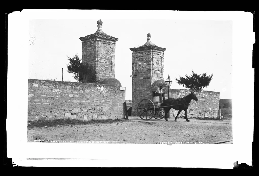 The city gates, St. Augustine, Florida, 1880