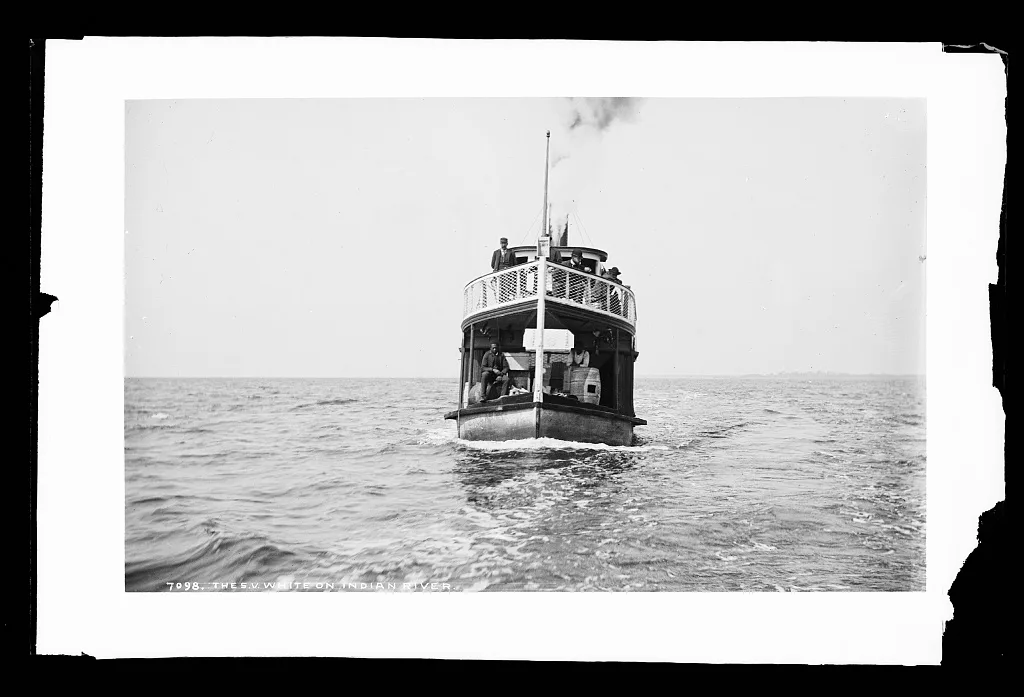 The S.V. White on Indian River, Florida, 1880