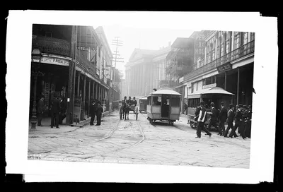 St. Charles Hotel from Canal Street, Louisiana, 1880