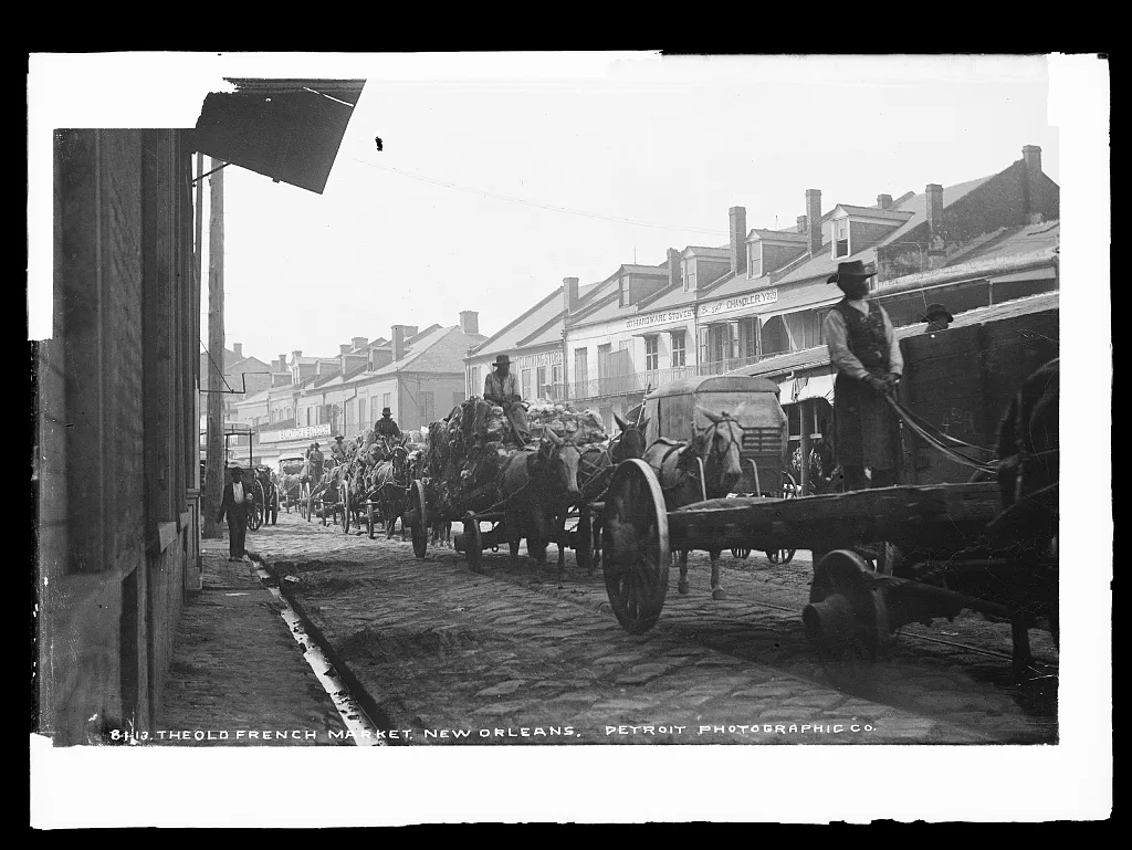 The old French Market, New Orleans, Louisiana, 1880