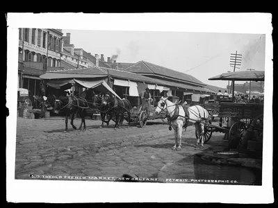 The old French Market, New Orleans, Louisiana, 1880