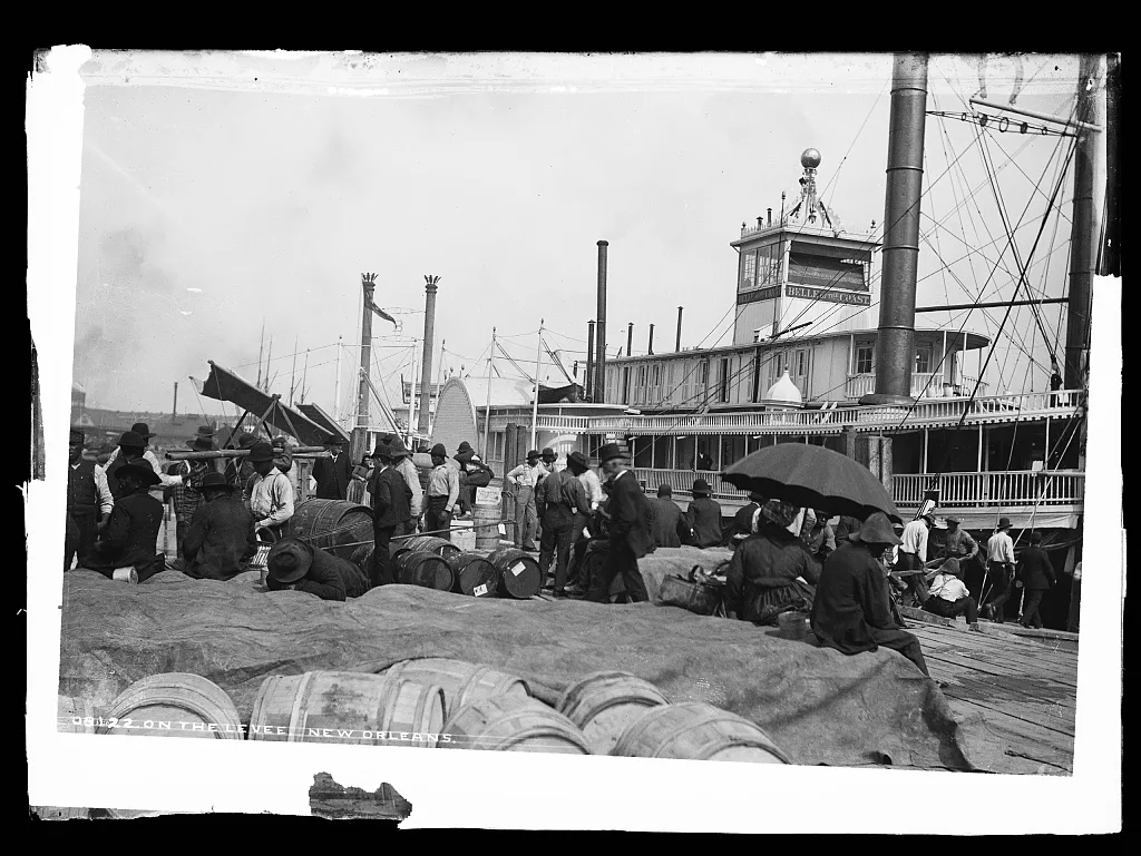On the levee, New Orleans, Louisiana, 1880