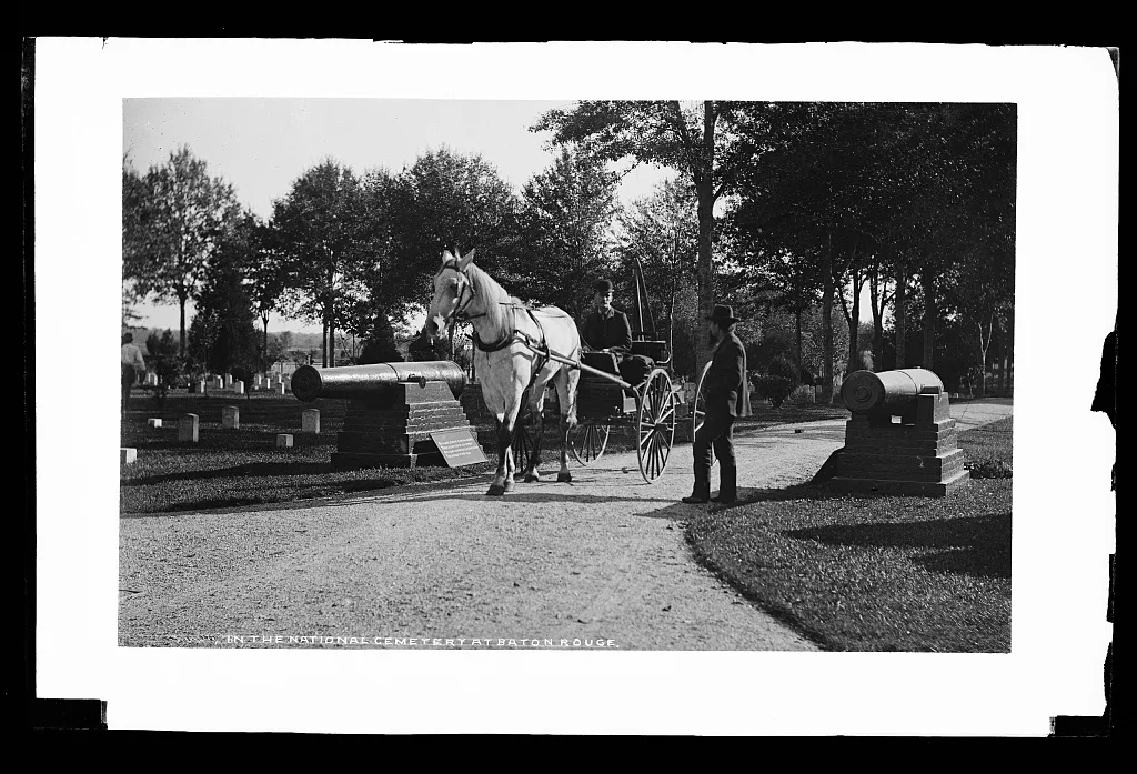 In the National Cemetery at Baton Rouge, Louisiana, 1880
