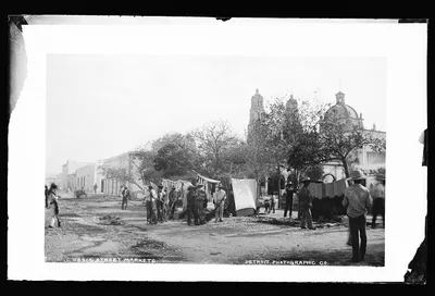 Street markets, Mexico, Chihuahua, 1880
