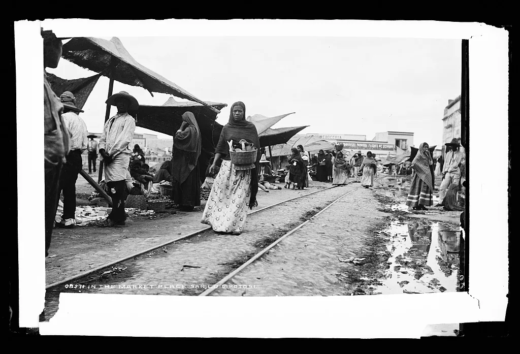 In the market place, San Luis Potosi, Mexico, San Luis Potosi, 1880