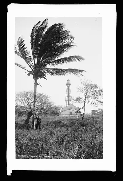 Tampico light house, Mexico, Tampico, 1880