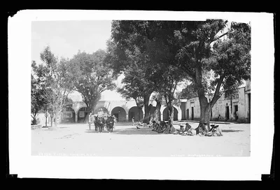 Tula, the plaza, Tula De Allende, Mexico, 1880