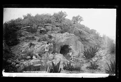 Tezcocingo [i.e. Texcotzingo], excavations and old [Aztec] ruins, Texcoco, Mexico, 1880