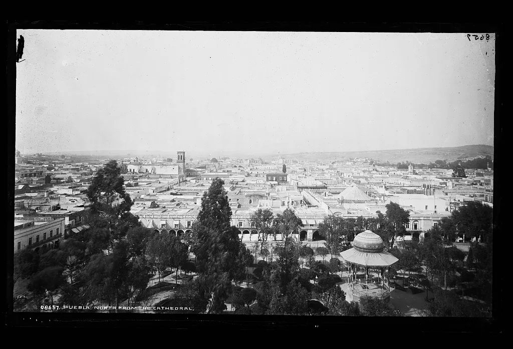 Puebla, north from the cathedral, Mexico, Puebla, 1880