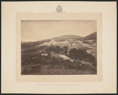 General of the Mammoth Hot Springs, Yellowstone National Park, Wyoming, Mammoth Hot Springs, 1872