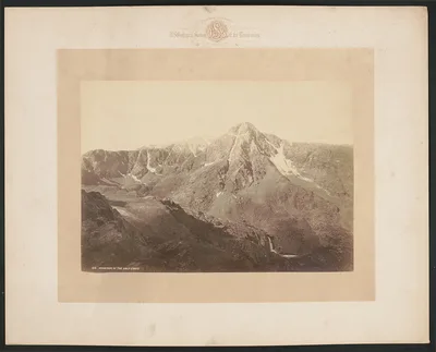 Photograph from 1873: Mountain of the Holy Cross