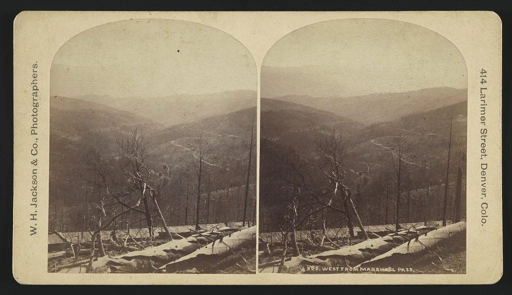 West from Marshall Pass, Colorado, Saguache County, 1883