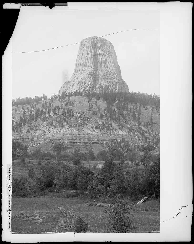 Matteo Teepee or Devil's Tower, Wyo, Wyoming, 1880