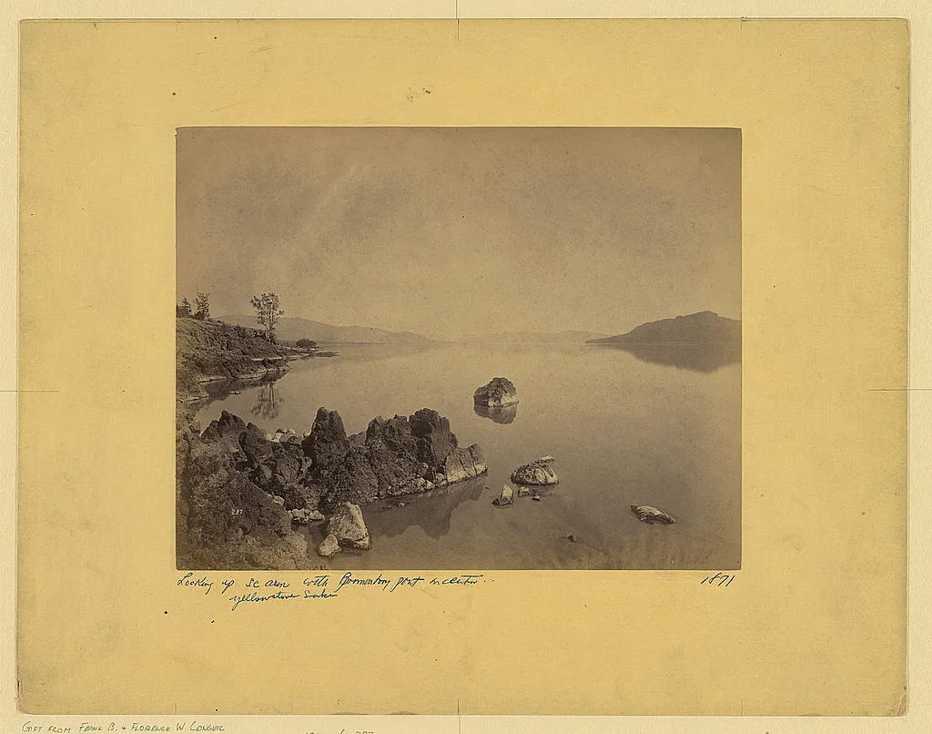 [Southeast arm of Promontory Point, Yellowstone Lake], Yellowstone Lake, Wyoming, 1871