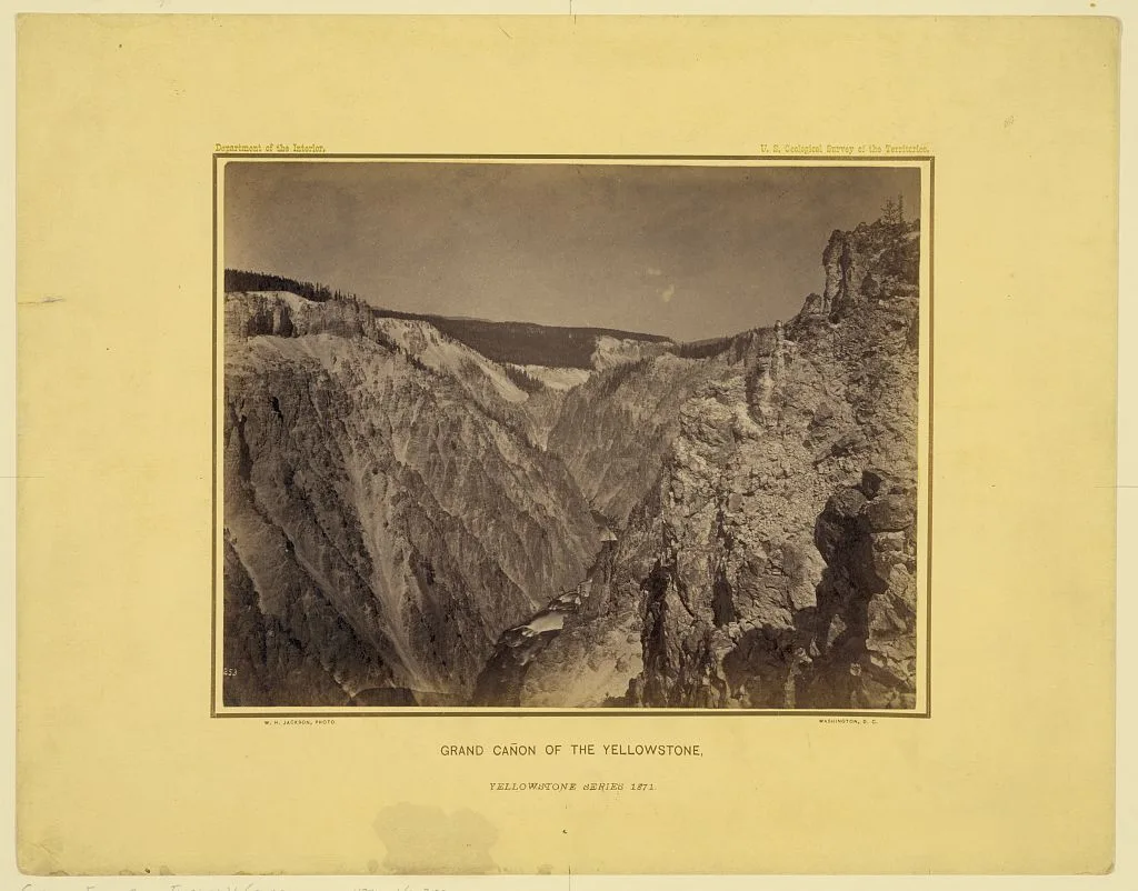 [Grand Canyon of the Yellowstone River], Wyoming, Yellowstone River, 1871