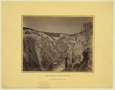 [Grand Canyon of the Yellowstone River], Wyoming, Yellowstone River, 1871