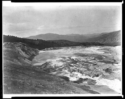 [Hot springs on the Gardiner River], Yellowstone National Park, Wyoming, 1871