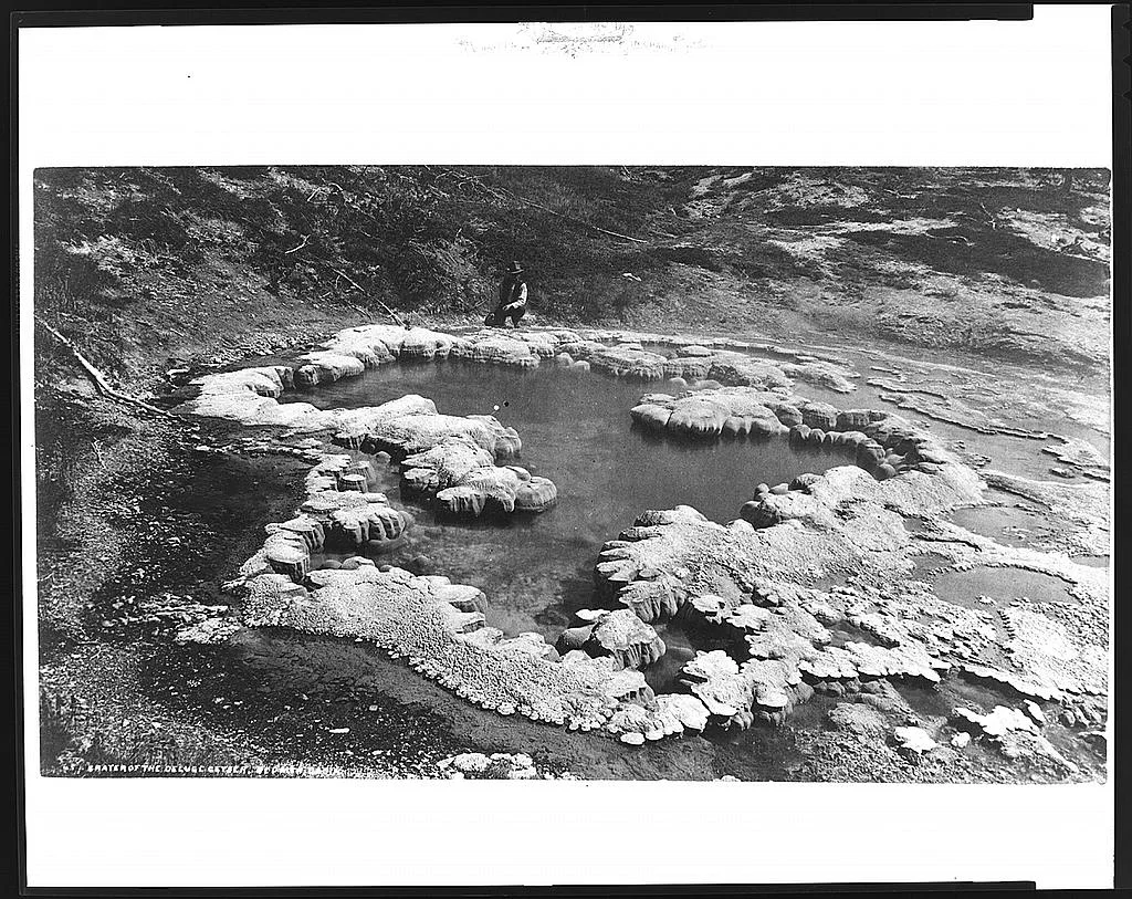 Crater of the Deluge Geyser, Red Mtn. Basin, Wyoming, 1872