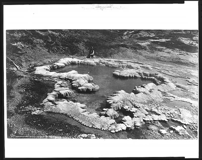 Crater of the Deluge Geyser, Red Mtn. Basin, Wyoming, 1872